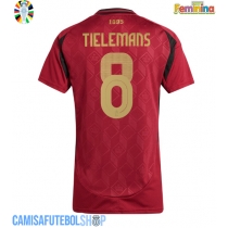 Camisa de time de futebol Bélgica Youri Tielemans #8 Replicas 1º Equipamento Feminina Europeu 2024 Manga Curta